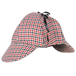 Sherlock Holmes wore a Deerstalker Hat, why can't you!? Our Deerstalker hat features a nice design and includes a lace so that you can tie the ear flaps up if you so choose. Comes one Deerstalker Hat per package.