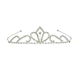 Working on a new cosplay character?  Our tiara's are just right for the an Elvin princess, sorcerer queen, interstellar royalty, or anime warrior! The Royal Rhinestone Tiara made of metal with clear rhinestones. 1 size fits most. 1 per package. No returns