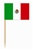 Mexican Flag Picks (50/pkg)