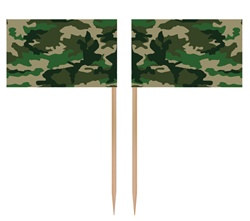 Camo Flag Picks (50/pkg)