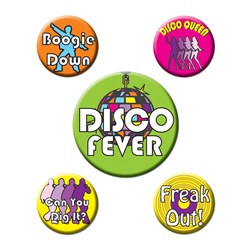 Disco Party Buttons