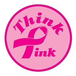 Pink Ribbon Button