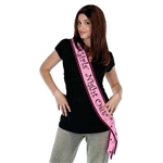 Girls' Night Out Satin Sash