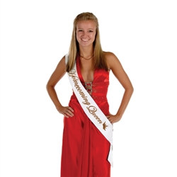 Homecoming Queen Satin Sash