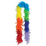 Rainbow Fancy Feather Boa