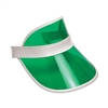 Clear Plastic Dealer's Visor - Green