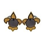 Black and Gold Fleur De Lis Fanci-Frames