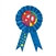 Blue 60 Rosette Award Ribbon