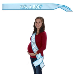 It's A Boy! Satin Sash