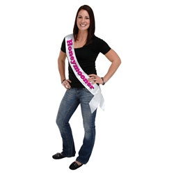 Honeymooner Satin Sash