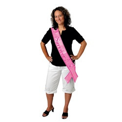 Pink Survivor Satin Sash