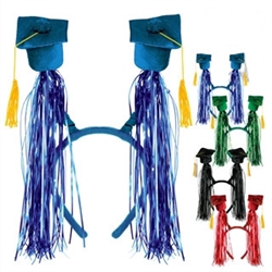 Graduation Cap Boppers with Fringe (Select Color)