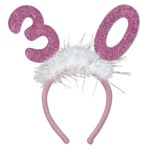 Number 30 Glittered Boppers with Marabou