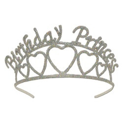 Glittered Birthday Princess Tiara