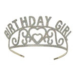 Glittered Birthday Girl Tiara