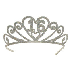 Glittered 16 Tiara