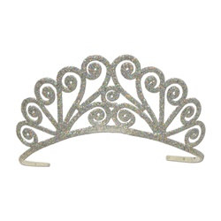 Silver Glittered Tiara