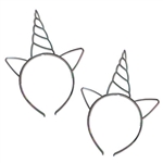 Whether it's for a unicorn themed party, costume party, or just for fun everyday wear, these Unicorn Headbands will look great.  Each package includes to plastic headbands.  One size fits most.