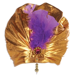 Dreaming of Arabian nights? This Fabric Sultan Hat is just the thing!  Great for costumes, plays, performance, or just having fun! One size fits most adults