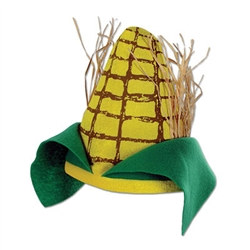 Plush Corn Cob Hat