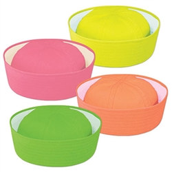 Neon Sailor Hat (1/pkg)