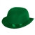 Green Satin Sleek Derby Hat