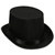 Black Satin Deluxe Top Hat - Perfect for parties or your SteamPunk look.