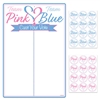 Pink or Blue, what do your friends think?  We make it easy to see the consensus with our Gender Reveal Tally Board and Stickers.