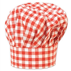 Gingham Chef's Hat