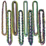 Celebrate Mardi Gras in style, and with this pack of 100 bead sets you can throw as many as you want!  Each package contains 100 bead string in colors as pictured.  Great for parades, block parties and company events.