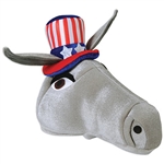 Get set for 2020 and show your party pride when you wear this plush Patriotic Donkey Hat!  You'll be able to make your political statement without saying a word!  Perfect for your Facebook, Instagram and Pinterest posts!