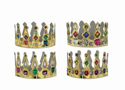 Printed Jeweled Crowns (Assorted Designs - Sold Individually)