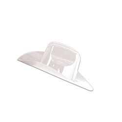 White Mini Plastic Cowboy Hat