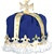 Blue Royal Kings Crown