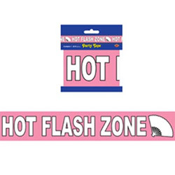 Hot Flash Zone Party Tape, 3"x20'  (1/Pkg)