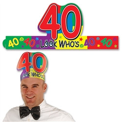 Look Who's 40 Headband