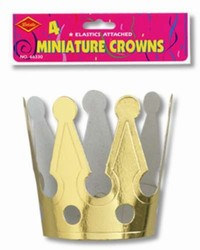 Miniature Foil Crowns (4/pkg)