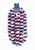 Red, White, and Blue Patriotic Poly Leis, 2 inches x 36 inches (4/pkg)