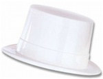 White Plastic Topper Hat