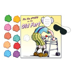 "Pin The Pfft" Old Fart Game