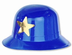 Blue Keystone Cop Hat