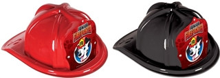Junior Firefighter Hat - Dalmatian Red Shield (Select Helmet Color)