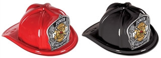 Junior Firefighter Hat with Silver FD Shield (choose color)