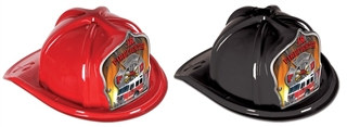 Junior Firefighter Hat with Fire Truck Shield (Choose Color)
