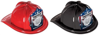 Junior Firefighter Hat with Silver Serve and Protect Shield (Choose Color)