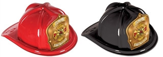 Junior Firefighter Hat - Gold Shield (Select Helmet Color)