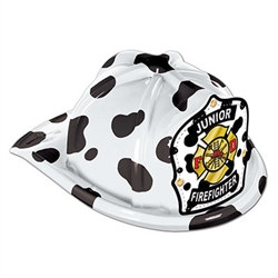 Dalmatian Plastic Jr Firefighter Hat (child size)