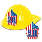 9-11 Yellow Plastic Fire Chief Hat