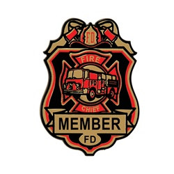 Fire Chief Badges (4/pkg)