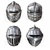 Knight Masks (4/pkg)